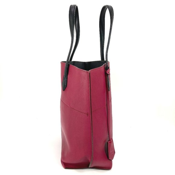 FENDI 8BH262 Bicolor All-in-one Shopping Tote Bag Shoulder Leather Men's Wome... - Picture 3 of 16